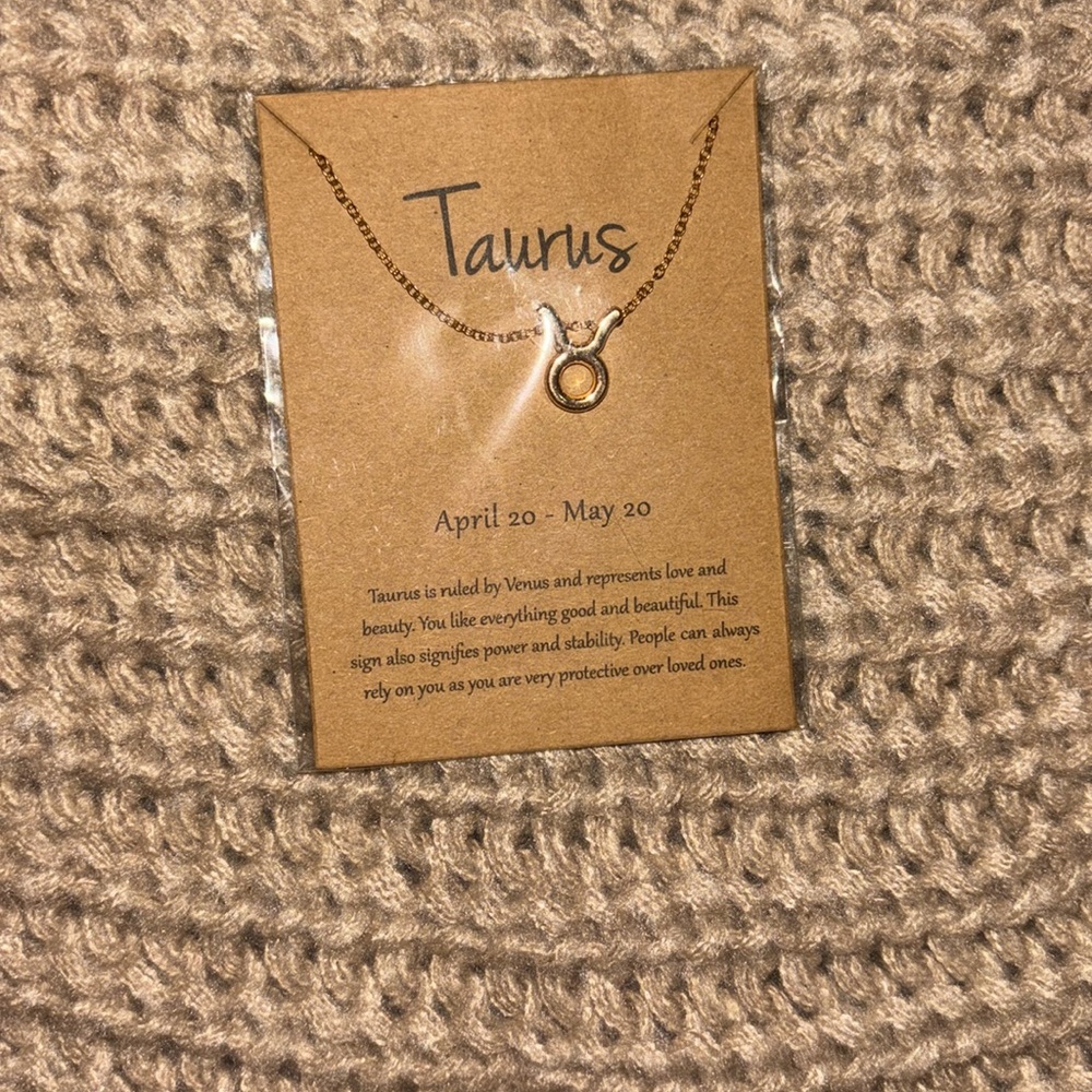 Brand new Taurus necklace